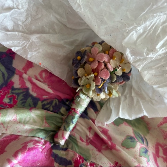 NWT LoveShackFancy Gilvery Maxi Dress Gown in Veiled Kiss Size 2 $595 Small. - Picture 12 of 16